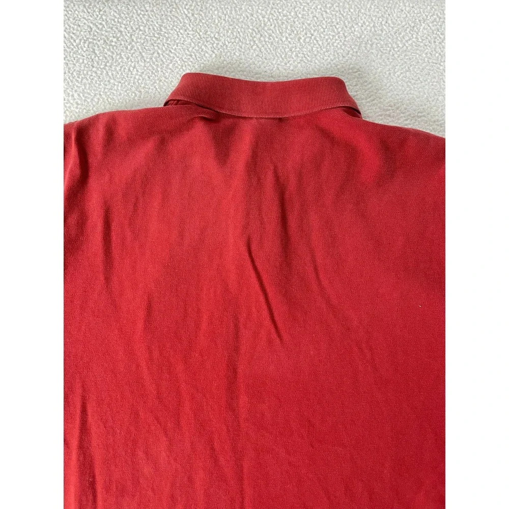 Polo Ralph Lauren Men Extra Large Polo Shirt Red Big Pony USA Flag Patch‎